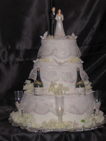 Wedding Towel Cake 3 Tier JUNE BRIDES 