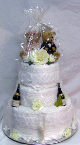 Wedding 3 Tier Towel Cake