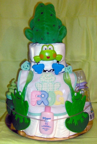 Frog 3 Tier Diaper Cake