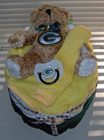 Green Bay Packers Baby Diaper Bassinet